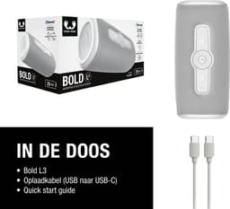 Fresh 'n Rebel Bold L3 - Waterdichte Bluetooth Speaker - Draadloos - 25 uur Speeltijd - Ice Grey — thumbnail 8