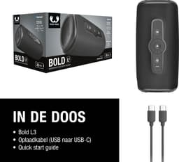 Fresh 'n Rebel Bold L3 - Waterdichte Bluetooth Speaker - Draadloos - 25 uur Speeltijd - Storm Grey — thumbnail 9