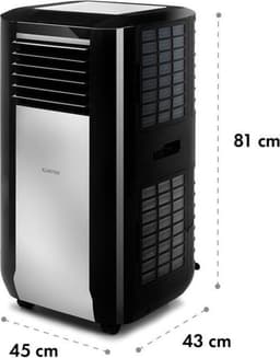 Klarstein airconditioner, 5-in-1 mobiele airconditioner, luchtontvochtiger, ventilator, nachtmodus, antibacteriële luchtreiniger, zeer stille & mobiele airconditioner met luchtafvoerslang, 15000 BTU, pikzwart,4 kW voor 72 m² - Afstandsbediening — thumbnail 25