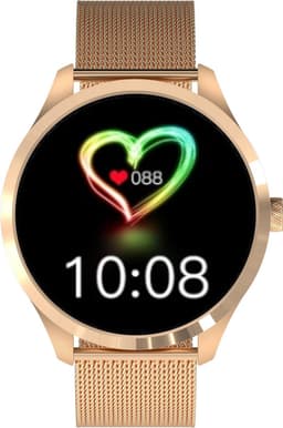 Belesy® Q9 Pro - Smartwatch Dames - Smartwatch Heren - Android - IOS - Horloge - 1.28 inch - Kleurenscherm - Stappenteller - Bloeddruk - Hartslag - 75+ Wijzerplaten - Sporten - Staal - Roségoud - Kerstcadeau — thumbnail 16