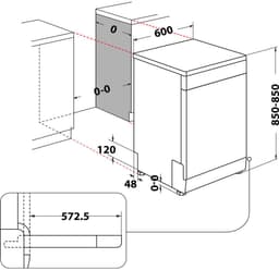 WHIRLPOOL W2FHD624 19000 W, 220-240 V, 50 Hz, 850 x 600 x 590 mm, 43.1 kg — thumbnail 10