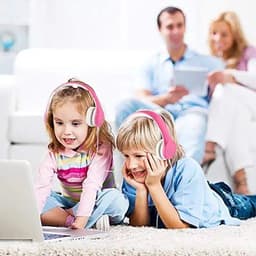 Koptelefoon kinderen met draad en microfoon Blauw - Geschikt voor jou kind met kabel max 85 db - Koptelefoons in blauw en roze verkrijgbaar - Hoofdtelefoon met verstelbare beugel — thumbnail 4