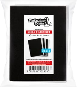 3x Filterset geschikt voor Miele - Totaal 6 Filters - 3x Motorfilter & 3x Hygiënefilter - 200x125mm - Ook Universeel Voor Elke Stofzuiger met Motor- en/of MicroFilter - O.a. Geschikt voor Miele C3, C2, C1, S8, S6, S5, S4, S2, S8000, S6000, S5000 etc. — thumbnail 2