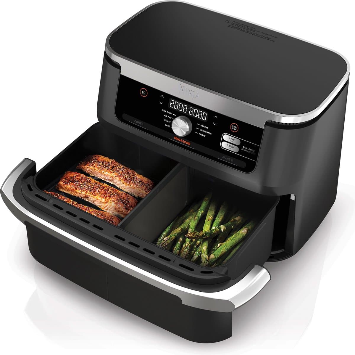 Ninja Foodi AF500EU Mega Dubbele Airfryer XXL - 10.4 Liter - Twee Kookvakken of Één MegaZone - Heteluchtfriteuse — afbeelding 1