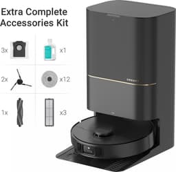 Dreame X40 Ultra Complete - Robotstofzuiger met dweilfunctie - Geschikt voor huisdierharen - Complete accessoires kit - Zwart — thumbnail 13