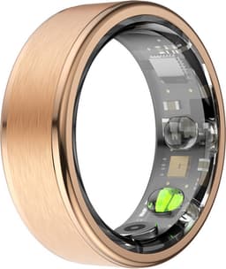 Kuno Smart Ring - Slimme ring - Smart Wearable - Health Ring - Slaap Tracker - Hartslagmeter - Stappenteller - Fitness en Activiteiten Tracker - Calorieen Bijhouden - Geen Abbonement - Waterdicht - voor Mannen en Vrouwen - Goud - Maat #9 — thumbnail 1