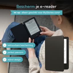 MyStories E-reader Hoesje - Geschikt voor model MyStories Core+ - Schermbescherming Beschermhoes - Zwart — thumbnail 2