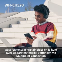 Sony WH-CH520 - Draadloze on-ear koptelefoon - Roze — thumbnail 10