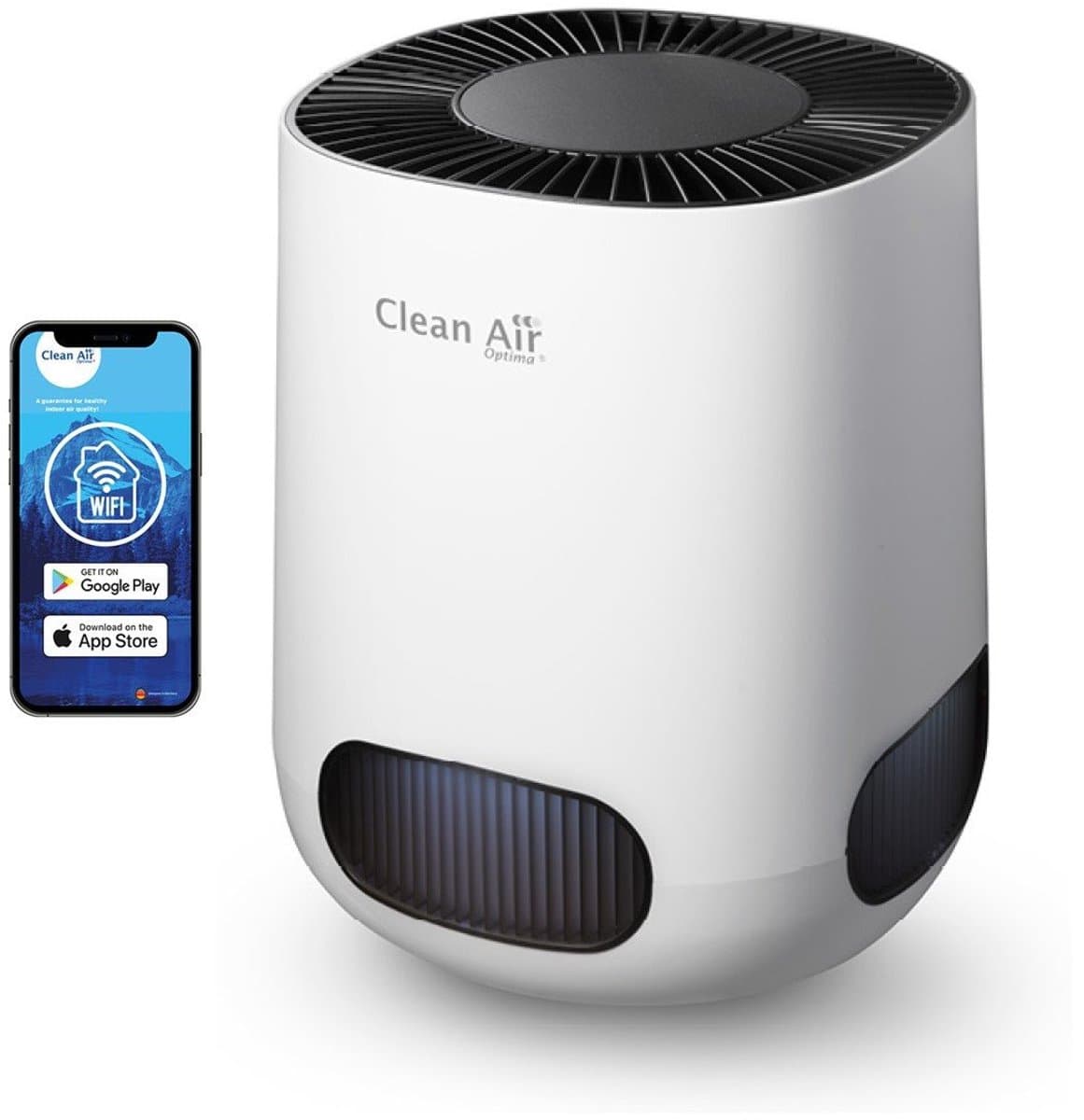 Clean Air Optima® CA-502 Desktop Smart - Intelligente HEPA Ionisator Luchtreiniger - 360° Airflow - Extreem stil met sleepmode! <10dB(A)! — afbeelding 1