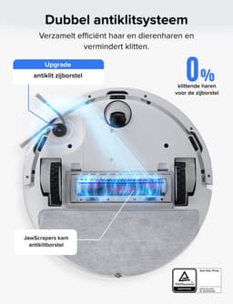 Roborock Q7 L5 Robotstofzuiger – 8000 Pa Hyperforce Zuigkracht – Dubbele Anti-Klit – Nauwkeurige LiDAR Navigatie –Slimme Verboden Zone –Multi-Level Mapping – Automatisch Opladen – APP–Wit –Q5 PRO Upgrade — thumbnail 4