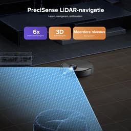Roborock Q10 S5+ Robotstofzuiger en Dweil met Zelflediging-Zuigkracht van 10000 Pa-Vibrerende dweilpads-Handsfree Reinigen tot 7 Weken-Dubbel Anti-klitontwerp-Automatisch dweilen-Obstakelvermijding-Zwart-S8 Plus Upgrade — thumbnail 6