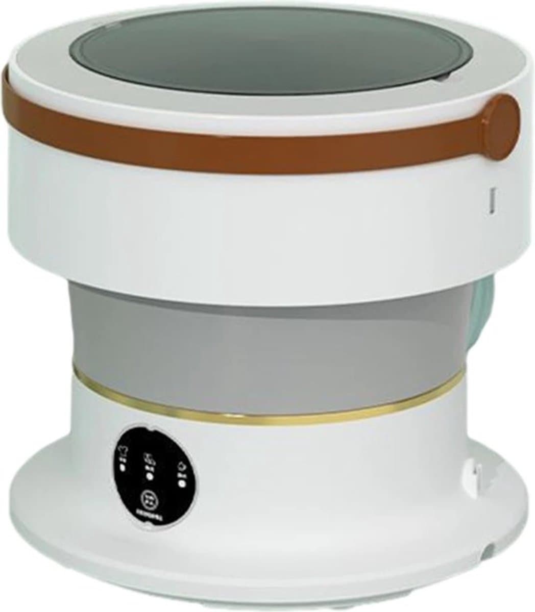 Collox Opvouwbare Wasmachine - Draagbare wasmachine - 6,5 L - Met handig afvoermandje - 28 x 29 cm - Grijs — afbeelding 1