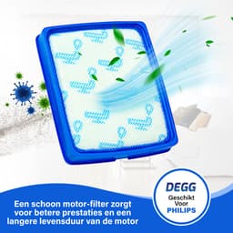 DEGG - 2x Uitwasbaar Filter geschikt voor Philips power pro expert FC6042/01 - motorfilter cp0617 - (exclusief raamwerk) - Uitwasbaar - 2 STUK(S) — thumbnail 6