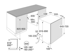 ETNA VW938CR – Volledig geïntegreerde vaatwasser – 16 couverts – Energieklasse A – 38 dB – AutoDose – FanDry – ConnectLife – Automatische deuropening – 60 cm — thumbnail 2