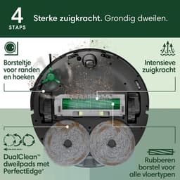 iRobot Roomba® Plus 505 Combo Robot + Autowash™ Dock - Robotstofzuiger met Dweilfunctie - Zwart - N1850 — thumbnail 2