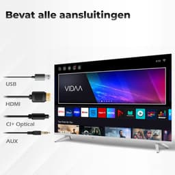 Horizon Smart TV 43 inch - LED Televisie - Diamant Serie Full HD - WiFi - Netflix - Frameless Slim Design - Wit — thumbnail 10