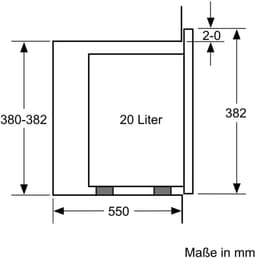 Siemens iQ500 BF525LMB1 magnetron Zwart Solo-magnetron Ingebouwd 20 l 800 W — thumbnail 2