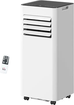 3-in-1 Mobiele airco - 7000 BTU - Draagbare airconditioner - 3-in-1 koelen, ventilator en luchtontvochtiger - geschikt voor ruimte tot 26 m² - Met afstandsbediening en 24-uurs timer - Led-display - Wit — thumbnail 1