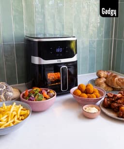 Gadgy Airfryer 5L met Kijkvenster – 1400W – Digitale Heteluchtfriteuse – 7 Voorgeprogrammeerde Programma’s – Touchscreen – Tot 200°C – Gezond Frituren Zonder Olie — thumbnail 8