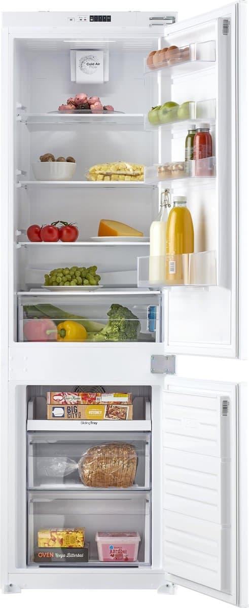 Inventum IKV1788S 178 cm energiezuinige No Frost inbouw koel-vriescombinatie - Koelkast met vriesvak - Stil - Superkoelen - Vershoudlade - 243 liter - Sleepdeur - Wit — afbeelding 1