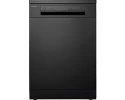 Inventum VVW6036AB vaatwasser - 14 couverts - Bestekmand - 44 dB - 7 programma’s - Deur opent automatisch - Startuitstel - Energielabel C - Vrijstaand - Zwart