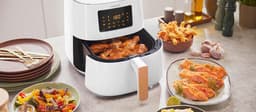 Philips Airfryer Connected 5000 Series - HD9255/30 - Heteluchtfriteuse - 4.1 liter (L) - RapidAir - 13 in 1 kookfuncties - Quickclean - 1400W - Wit — thumbnail 3