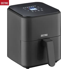 DistinQ Heteluchtfriteuse compact- Airfryer - 4 liter inhoud - Digitaal display - Zwart — thumbnail 1