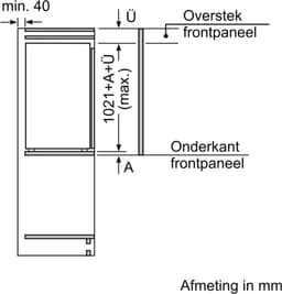 Bosch KIR31NSE0 - Serie 2 - Inbouwkoelkast - 102.1 x 54.1 cm Sleepdeur - Multi Box XXL: een extra ruime lade voor groente en fruit — thumbnail 11