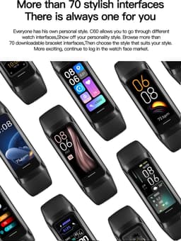 DrPhone ActiFit - 1.1'' AMOLED Scherm - Extra Lichte Activiteiten Tracker - Horloge met 25 Sportmodi - Zilver — thumbnail 8