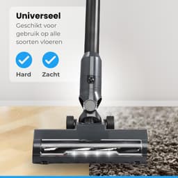 Luxari S1000 Steelstofzuiger Draadloos - 4 Extra Filters - 4 Opzetstukken - Stofzuiger Draadloos - Zonder Zak - Snoerloze Stofzuiger - Kruimeldief - Vacuum Cleaner - Draadloze Stofzuiger - Accu Stofzuiger — thumbnail 6