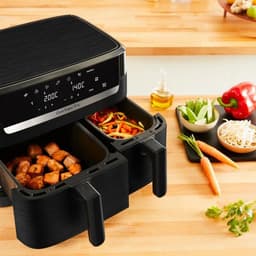 Tefal EY901N10 Dual Easy Fry Essential - Airfryer - 2700W - 8,3L - Zwart — thumbnail 5