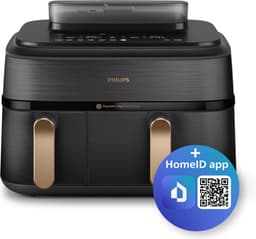 Philips 5000 series NA552/00 - Dubbele heteluchtfriteuse - 9L - 2750W - Zwart — thumbnail 5