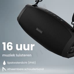 Auronic Boombox - Bluetooth Speaker - Draadloos - Muziek box - AUX en SD-kaart Aansluiting - Zwart — thumbnail 3