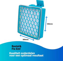 Fixem® - Geschikt voor Miele filter Boost CX1 - Stofzuiger filter - SF-HY60 - 1x — thumbnail 3