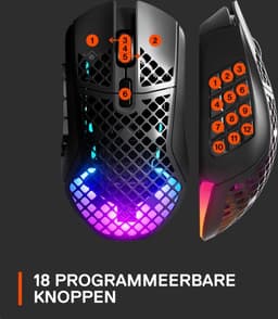 SteelSeries Aerox 9 - Draadloze Gaming Muis - Zwart — thumbnail 12