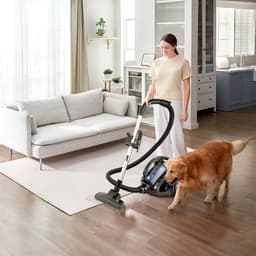 AG3100 Stofzuiger Zonder Zak - Stofzuigers - Vacuum Cleaner Zakloos - Geschikt Voor Dierenharen -900W - Sterke Zuigkracht - Blauw — thumbnail 8