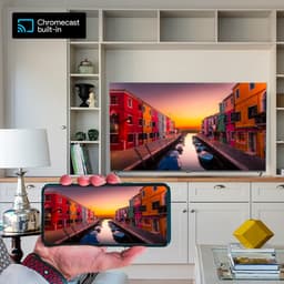 STRONG - 40” Full HD TV (100 cm) SRT40FD5553 - Connected TV met Android TV - Chromecast - Google assistant - Wifi - Bluetooth - HDR - NETFLIX - Drievoudige tuner - 3 HDMI-poorten (1 ARC) + 2 USB-poorten + Mini-AV + Antenne/Sat Jack - Zwart — thumbnail 7