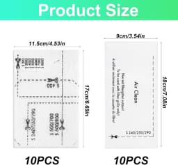 Pak met 20 stofzuigerfilters voor Miele Complete C1/C2/C3，inclusief 10 motorbeschermingsfilters en 10 luchtafvoerfilters voor Miele S200-S899 S2000-S8999 Complete C1/2/3 Classic C1 — thumbnail 6