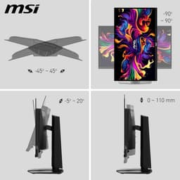 MSI MAG 271QPX QD-OLED E2 - QHD Gaming Monitor - 27 Inch - 240Hz - USB-C PD 15W — thumbnail 6