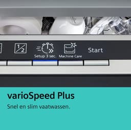 Siemens SR61HX16KE - iQ100 - Vaatwasser- Inbouwvaatwasser - 45 cm - Smal model - Energielabel E - Home Connect - varioSpeed Plus: je vaat tot wel drie keer zo snel schoon -infoLight — thumbnail 15
