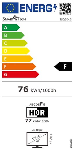Smart-Tech 55QG04G - 55 inch 4K 144Hz QLED TV — thumbnail 2