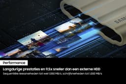 Samsung Portable T7 Shield - Externe SSD - USB C 3.2 - Inclusief USB C en USB A kabel - Geschikt voor iPhone USB C - 2 TB - Zwart — thumbnail 5