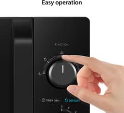 Toshiba MW2-MM20PF(BK) - Solomagnetron - 10 Jaar Garantie op Magnetronbuis - 20 liter - Zwart — thumbnail 9