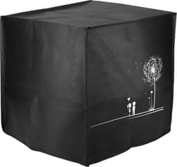 kwmobile heteluchtfriteuse beschermhoes geschikt voor Philips Essential Airfryer XL - Kunststof hoes voor friteuse - Paardenbloemen Liefde design — thumbnail 1