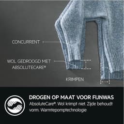 AEG TR8ESSEN EcoLine 8000 serie AbsoluteCare - Wasdroger Warmtepompdroger - 8 kg - A+++ — thumbnail 7