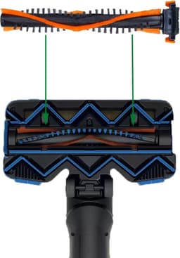Roller Borstel geschikt voor Philips SpeedPro Max 360 CP0667 FC6812 FC6813 FC6814 FC6822 FC6823 FC6826 Hoofdborstel Vervanging — thumbnail 2