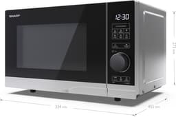 Sharp YC-PS204AE-S solo magnetron - 700W - 20 liter - zilver — thumbnail 5