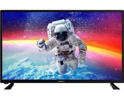 Hyundai - Led tv - 32 inch (80cm) - HD - Drievoudige tuner - HDMI x2 - USB 2.0 multimedia x2 - CI+ hoofdtelefoonuitgang Coaxiale uitgang