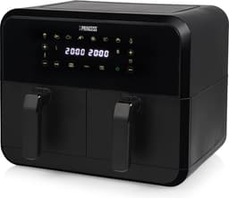 Princess Double Basket Airfryer 182068 - Dubbele Airfryer - 8 liter - 2 manden - XXL - 8 programma’s - 2400W - Dubbele heteluchtfriteuse - Touchscreen - Zwart - 80 °C tot 220°C - Sync functie — thumbnail 10