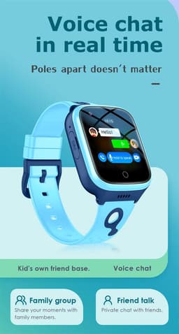 DrPhone ZONE5 – 4G Smartwatch Met Mobiele App Voor Kinderen – GPS Locatie Traceren – Mobiele App – Waterdicht – Hartslagtracking – Slaapmonitoring – Belfunctie - Zwart — thumbnail 6